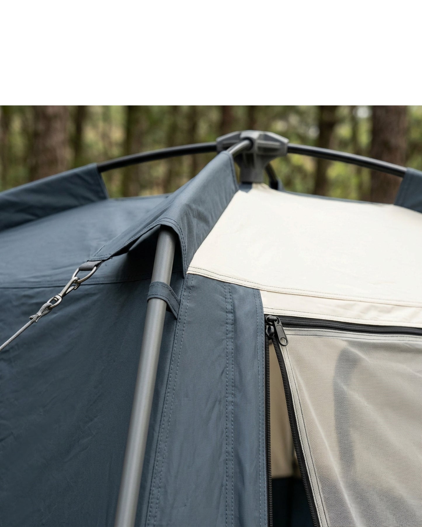 Wlid Four-Person Cabin Tent 240 x 220 cm Slate and Cream - Detail view