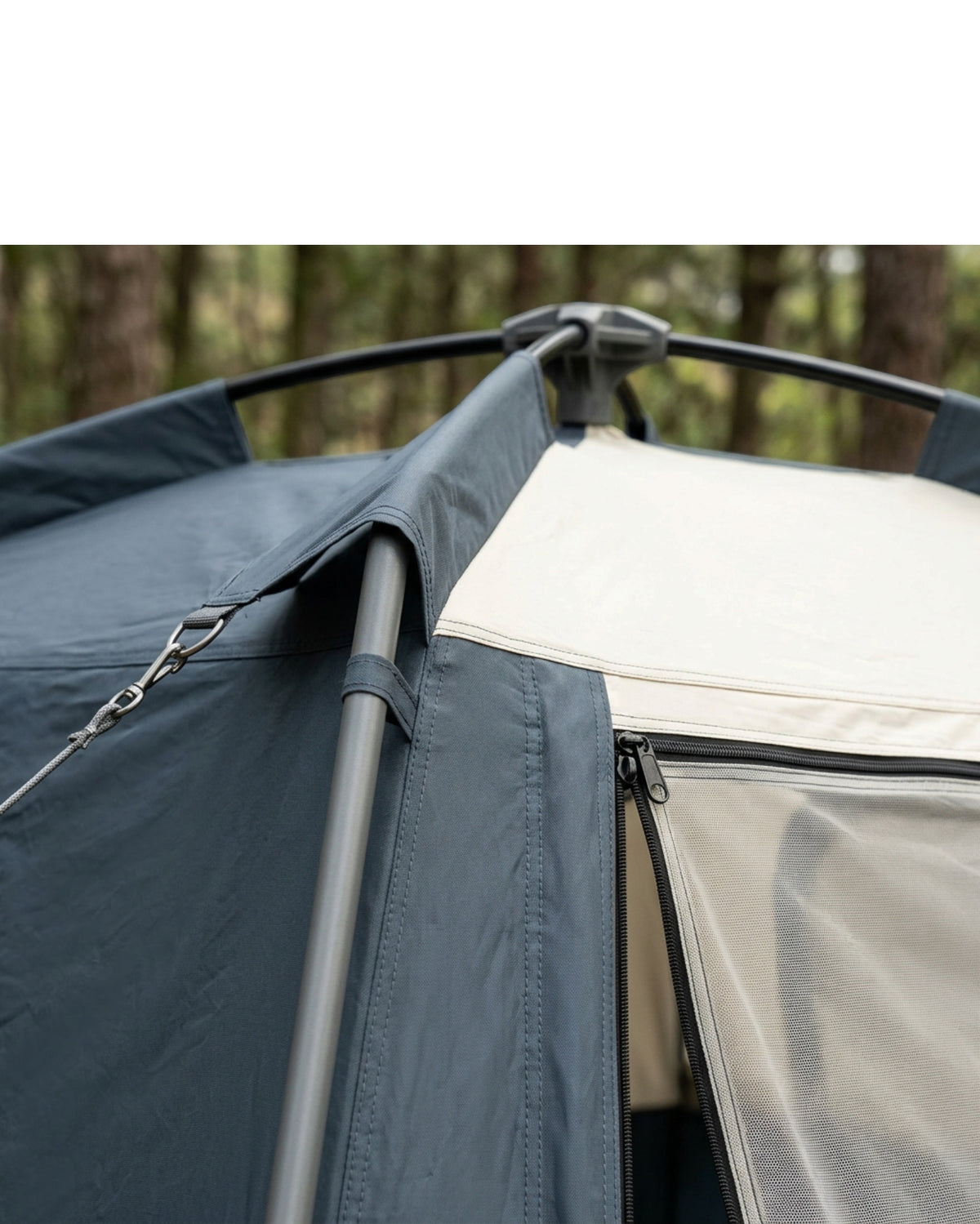 Wlid Four-Person Cabin Tent 240 x 220 cm Slate and Cream - Detail view
