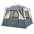 Wlid Four-Person Cabin Tent 240 x 220 cm Slate and Cream - Product view